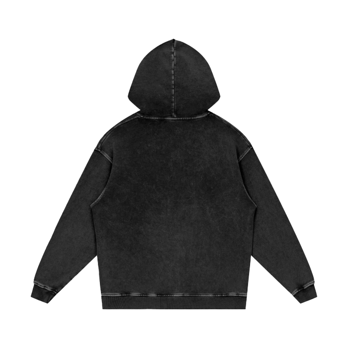 Kawaii Wiccan Magical Critters Acid Wash Oversize Hoodie - Unisex