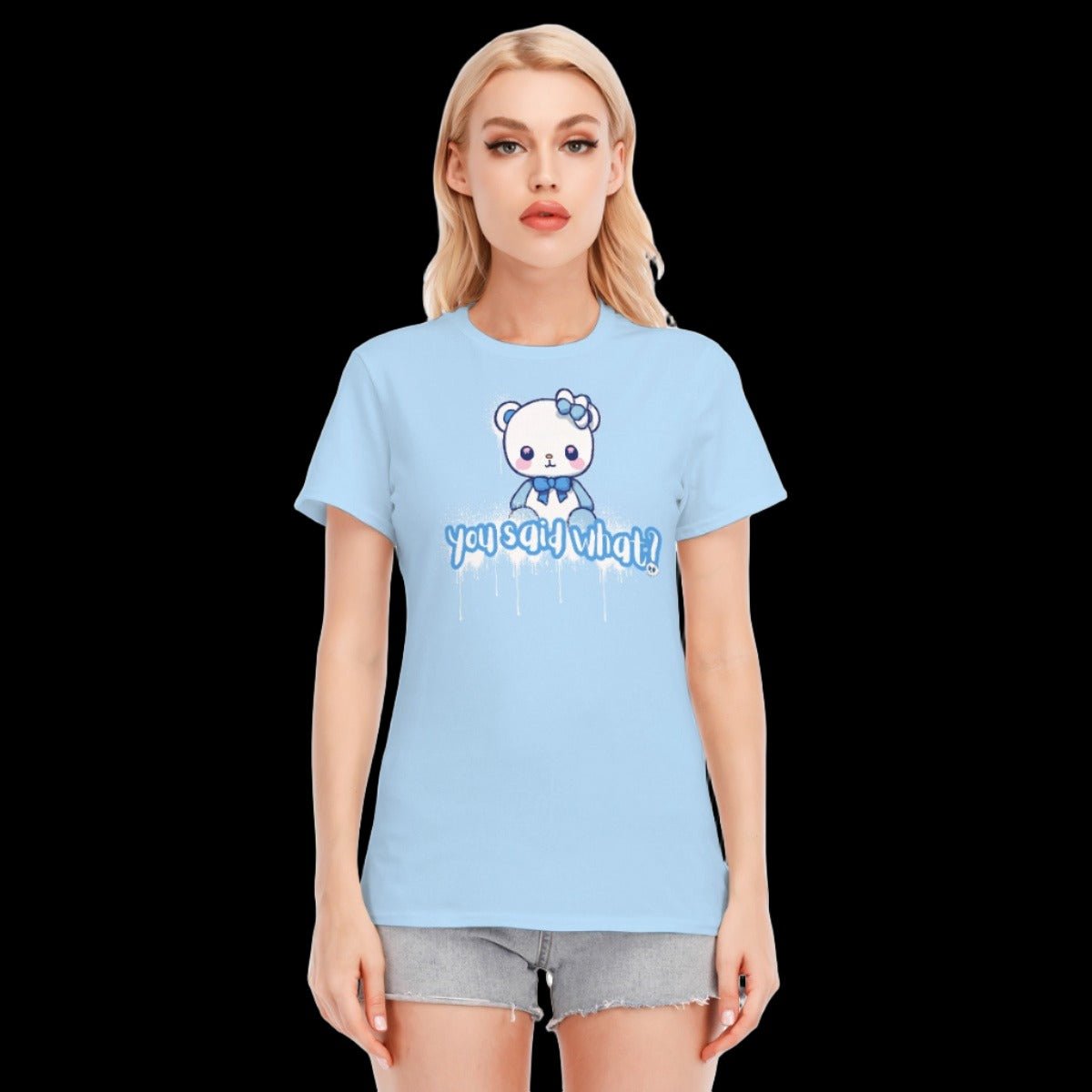Baby Blue Teddy Bear Women’s T-Shirt - S