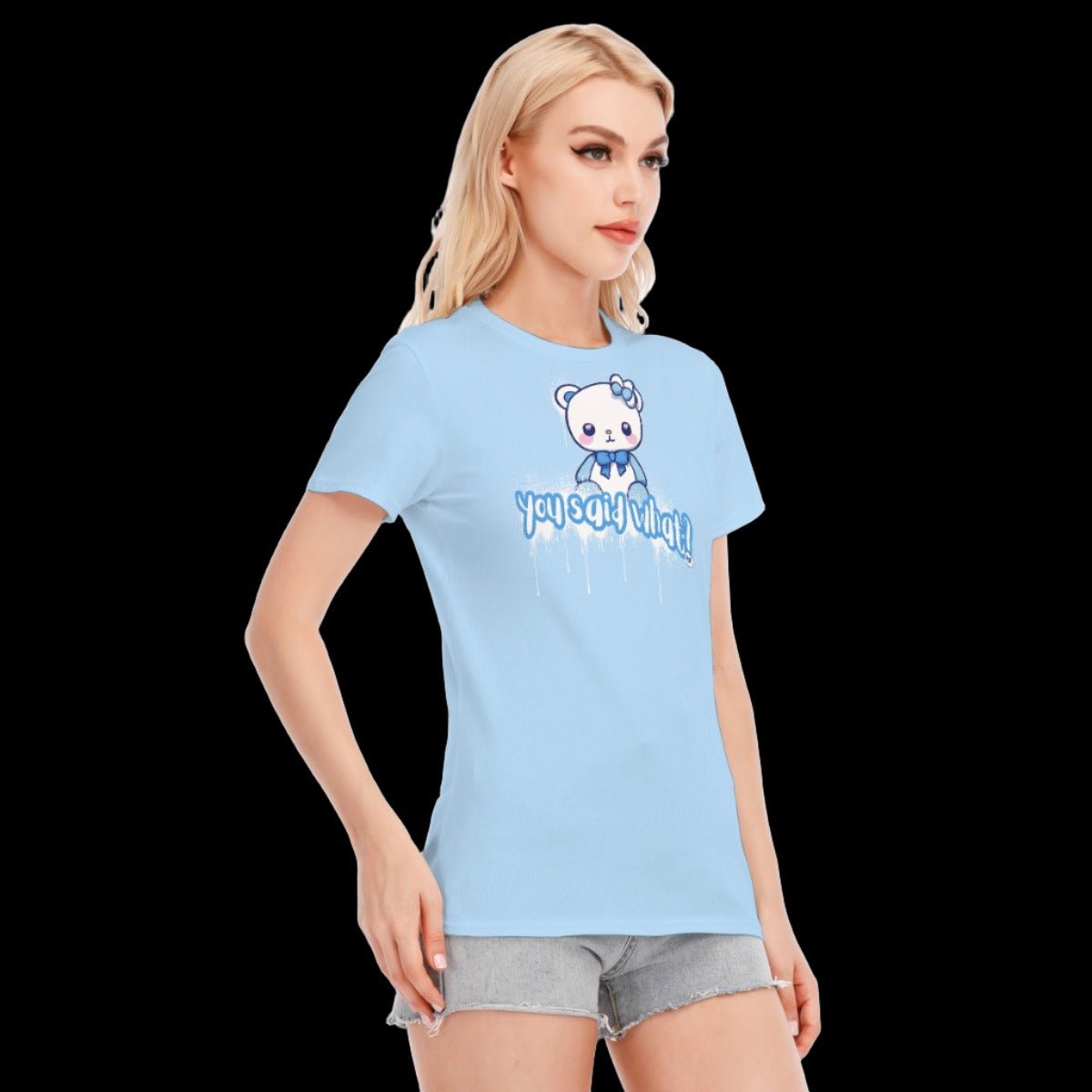 Baby Blue Teddy Bear Women’s T-Shirt