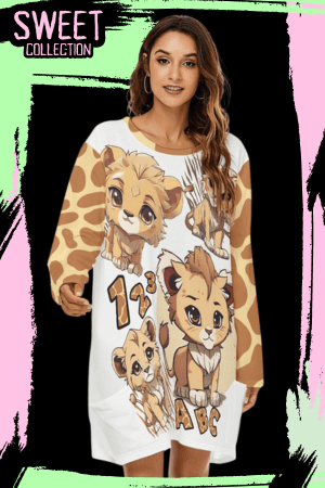 Baby Lion Night Shirt Dress