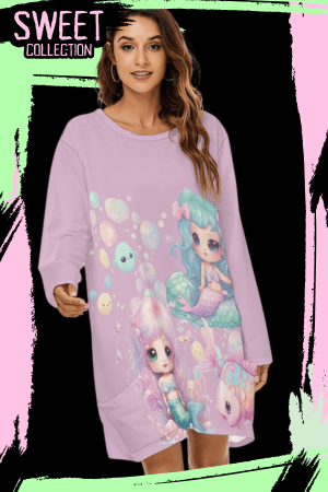 Baby Mermaid Night Shirt Dress