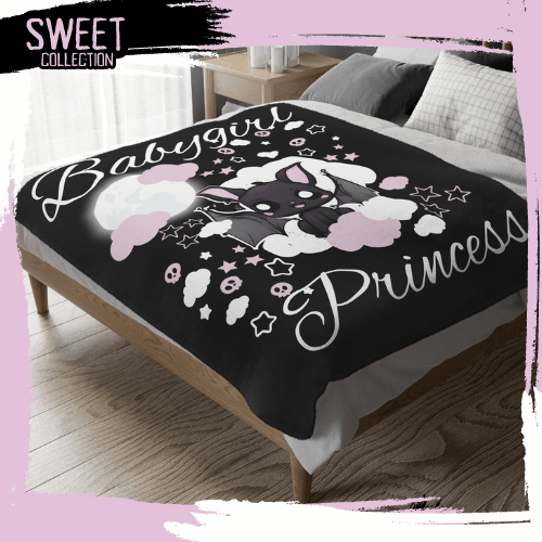 Babygirl Princess Baby Bat Blanket