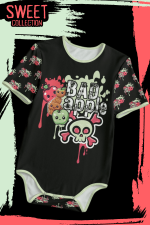 Bad Apple Skull Adult Onesie