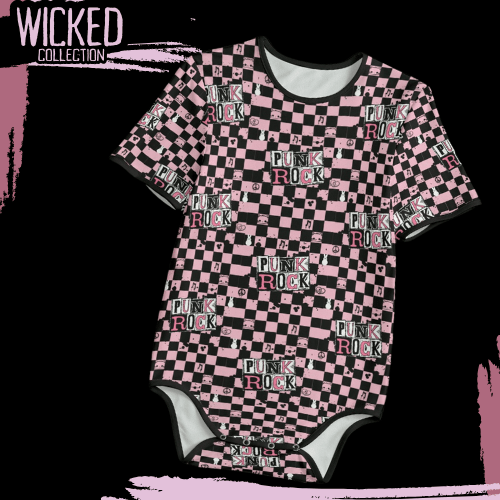 Checkered Punk Rock Adult Onesie