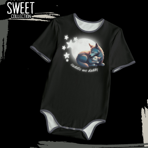 Cuddling Wolf Cuddle Me Daddy Adult Onesie