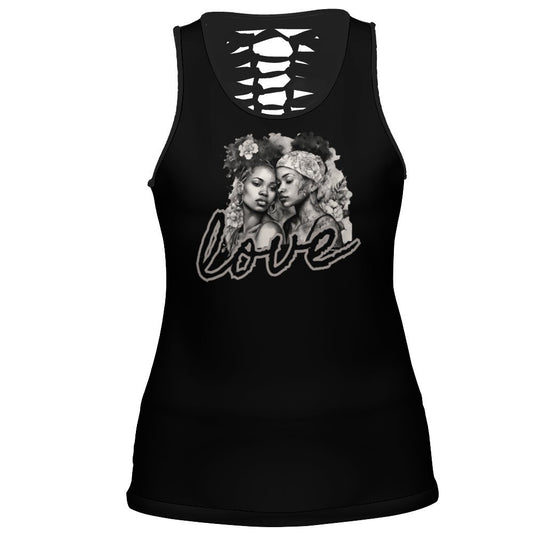 Women’s Hollow Out Tank Top Hollow out vest - White / S