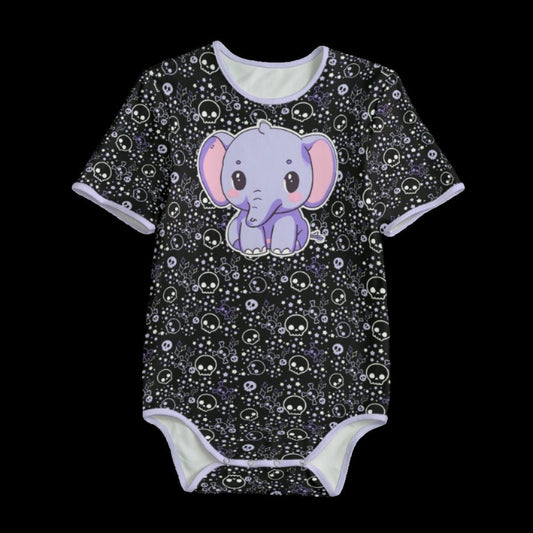 Elephant & Kawaii Skull Adult Onesie