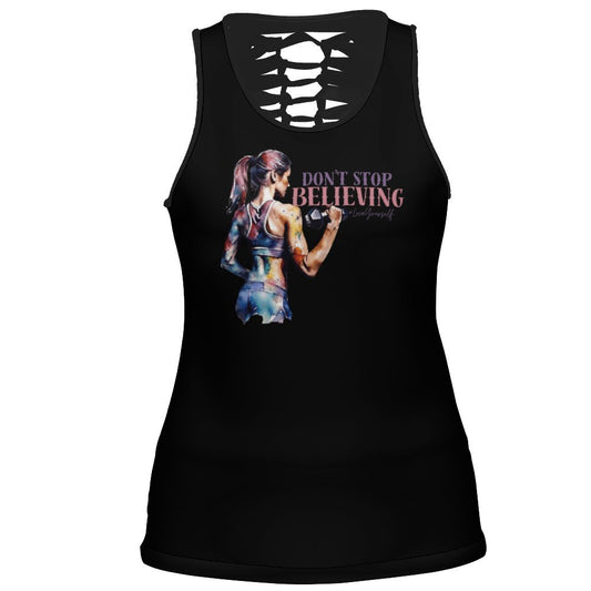 Women’s Hollow Out Tank Top Hollow out vest - White / S
