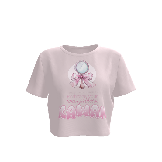 ddlg cropped shirt,ddlg crop top,ddlg baby girl clothes,ddlg littlespace clothes,kawaii crop top,ddlg princess shirt,princess,adult baby crop tee