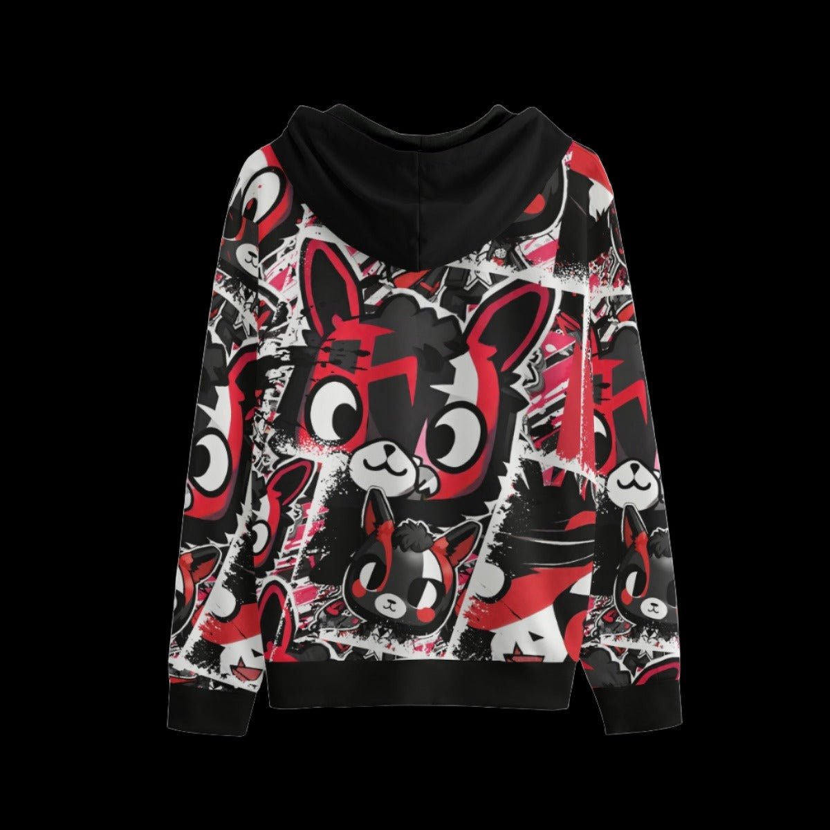 Graffiti Silly Llama Comic Unisex Pullover Hoodie | 310GSM Cotton - XS