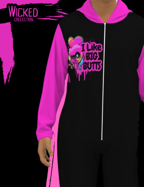 I Like Big Butts Adult Fleece Onesie