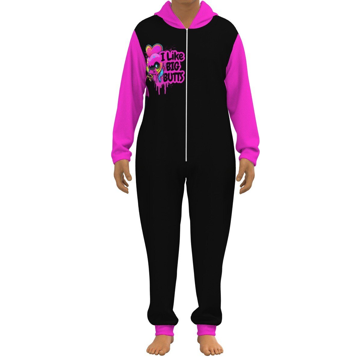 I Like Big Butts Adult Fleece Onesie