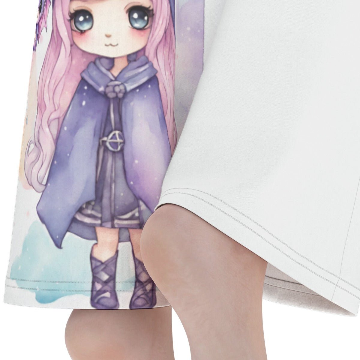 Kawaii Bat Chibi Women’s Flare Yoga Pants - yoga pants