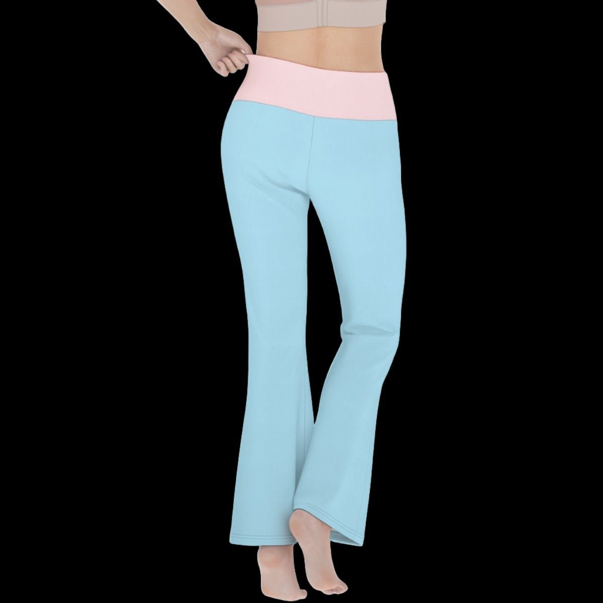 Kawaii Mythological Creature Patel Women’s Flare Yoga Pants