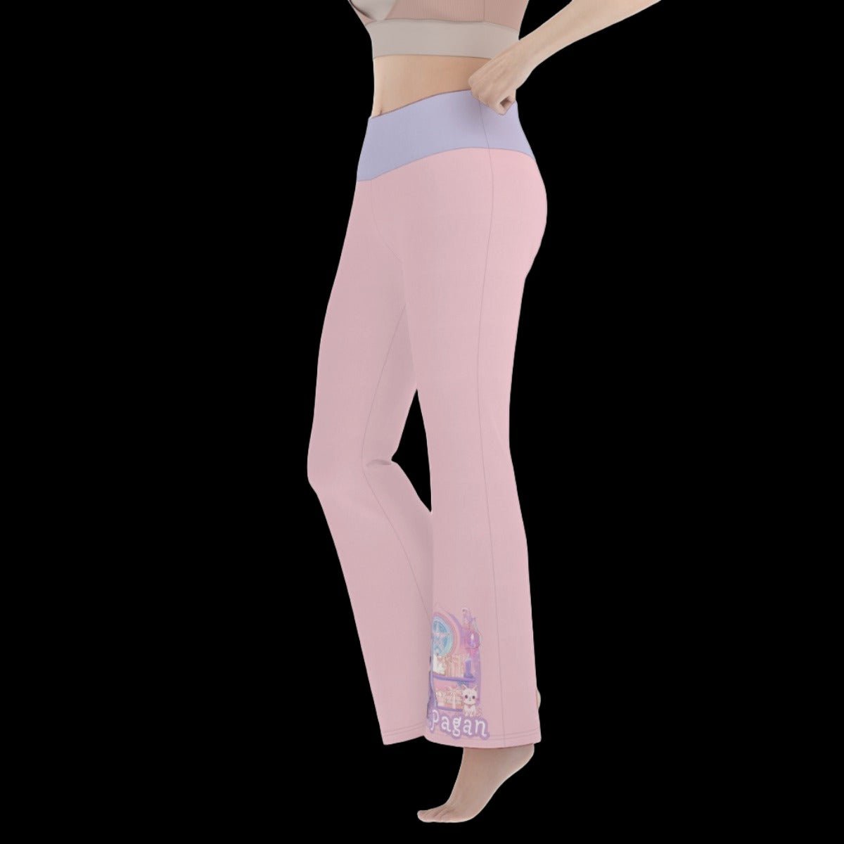 Kawaii Pagan Baby Women’s Flare Yoga Pants - yoga pants