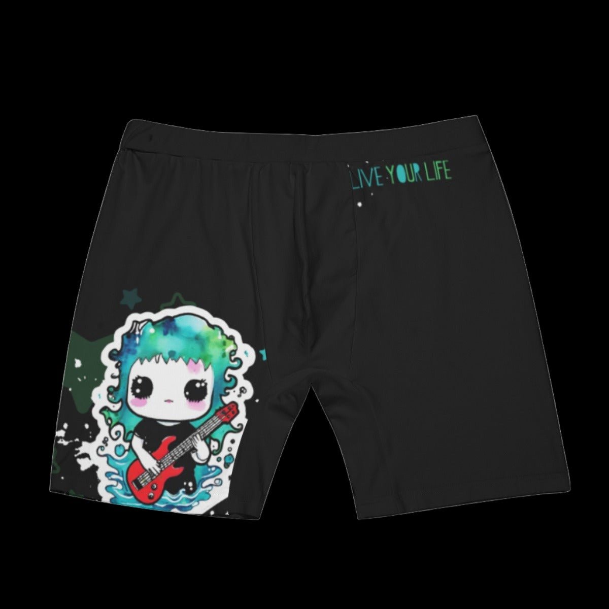 Live Your Life Alternative Guitar Men’s Long Boxer Briefs