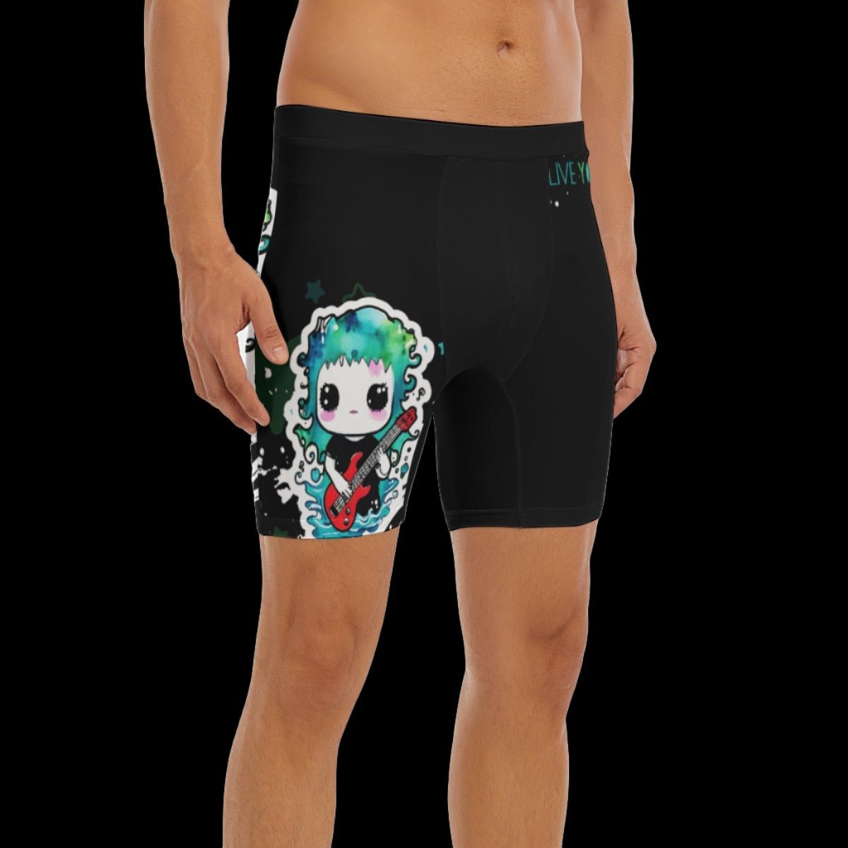 Live Your Life Alternative Guitar Men’s Long Boxer Briefs