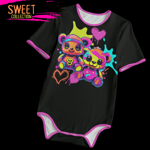 Neon Teddy Bear Adult Onesie
