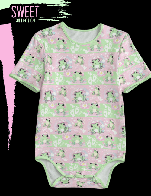 Pastel Baby Frog Adult Onesie