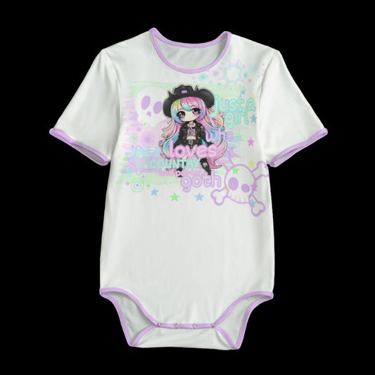 Pastel Goth Country Girl Adult Onesie - XS