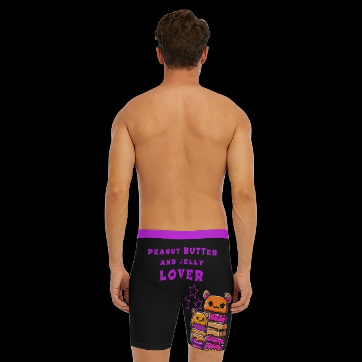 Peanut Butter Jelly Lover Men’s Long Boxer Briefs