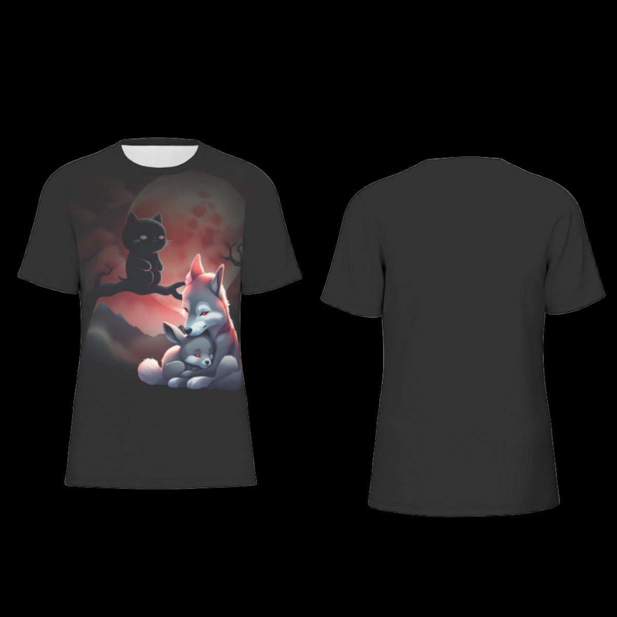 Wolf & Bunny Bloodmoon Unisex O-Neck T-Shirt | 190GSM Cotton